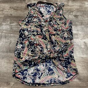 Ember by Anthropologie Paisley Print Tank Top Size Medium